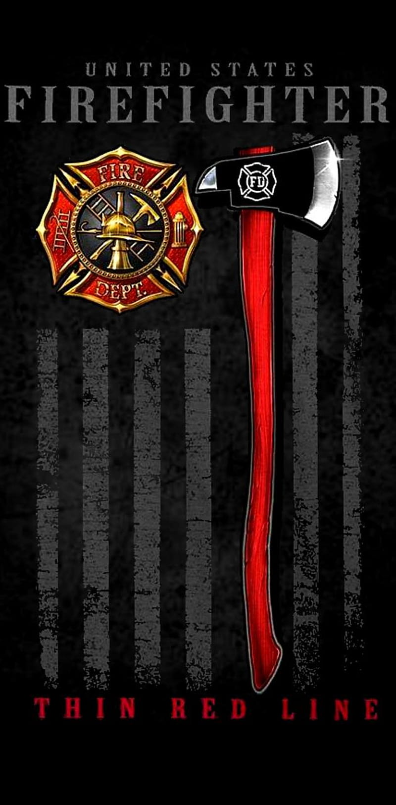 US Firefighter by Crooklynite - on â, Cool Firefighter, HD phone wallpaper